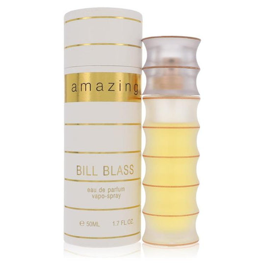Bill Blass Amazing For Women Eau De Parfum Spray 1.7 FL OZ / 50 ML features a floral scent in a stylish bottle.