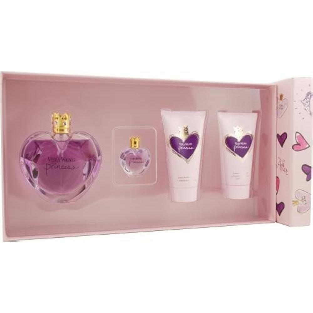 Vera Wang Princess 4 Piece Set - Eau De Toilette Spray / Mni / Body Lotion / Foamy Body Polish Gel 1.7 FL OZ / 50 ML .13 FL OZ / 4 ML 2.5 FL OZ / 75 ML 2.5 FL OZ / 75 ML