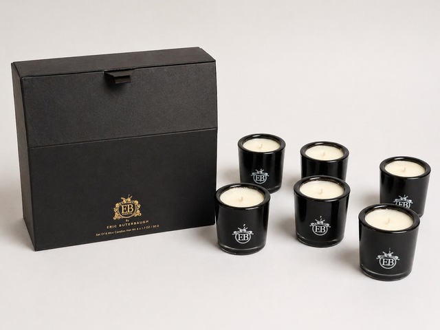Eric Buterbaugh Set Of 6 Mini Candles Lavender