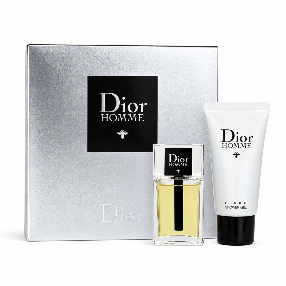 Dior Homme 2 Piece Set Eau De Toilette Splash + Shower Gel - 0.34 FL OZ / 10 ML - 0.67 FL OZ /20 ML