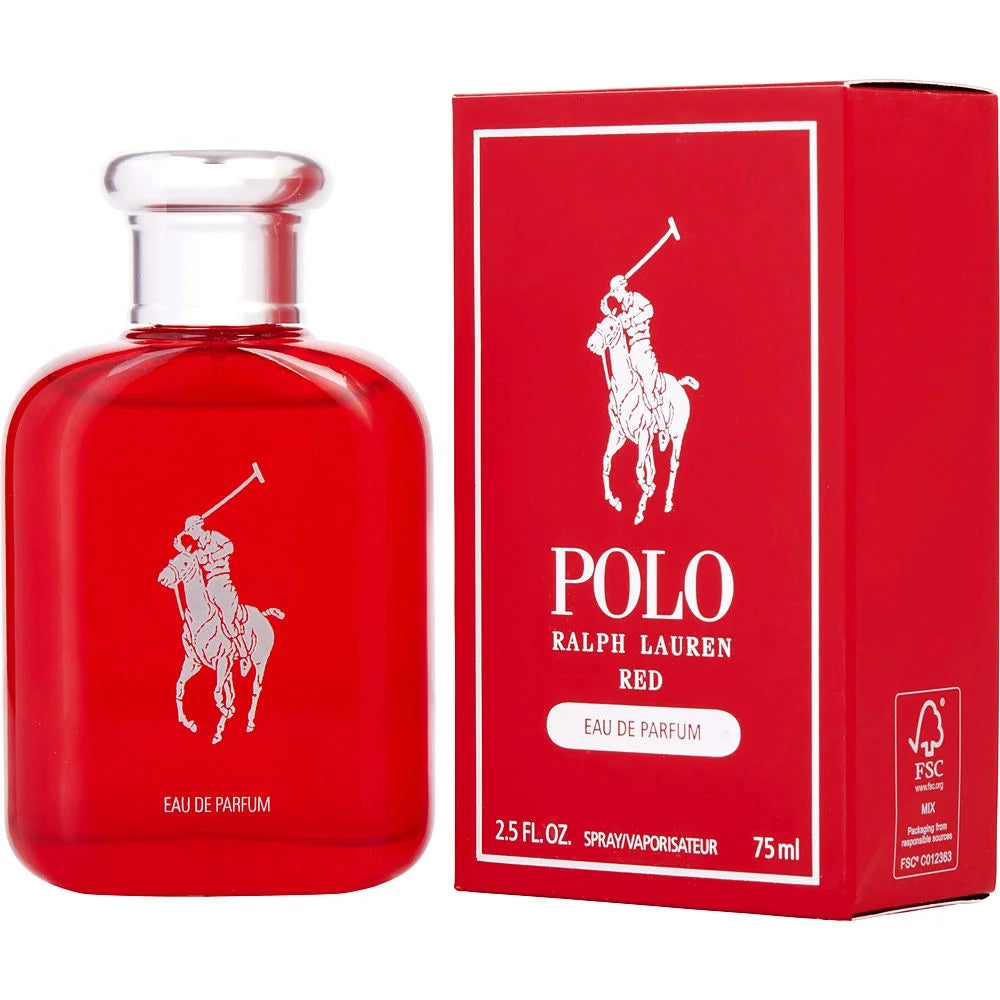 Ralph Lauren Polo Red Eau De Parfum Spray For Men - 2.5 FL OZ / 75 ML