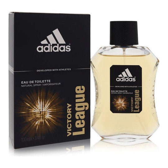 Adidas Victory League Eau De Toilette Spray 3.3 FL OZ / 100 ML offers a fresh, woody fragrance for men. Perfect for daily wear.