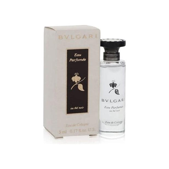 Bvlgari Le Noir Eau De Cologne Mini | Unisex Dark Tea Scent (Damaged Box) - 0.17 FL OZ / 5 ML