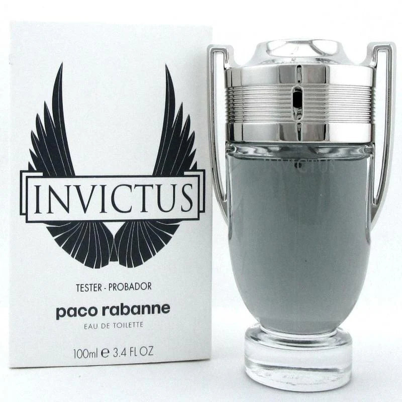 Paco Rabanne Invictus Eau De Toilette Spray W/Cap Tester 3.4 FL OZ / 100 ML