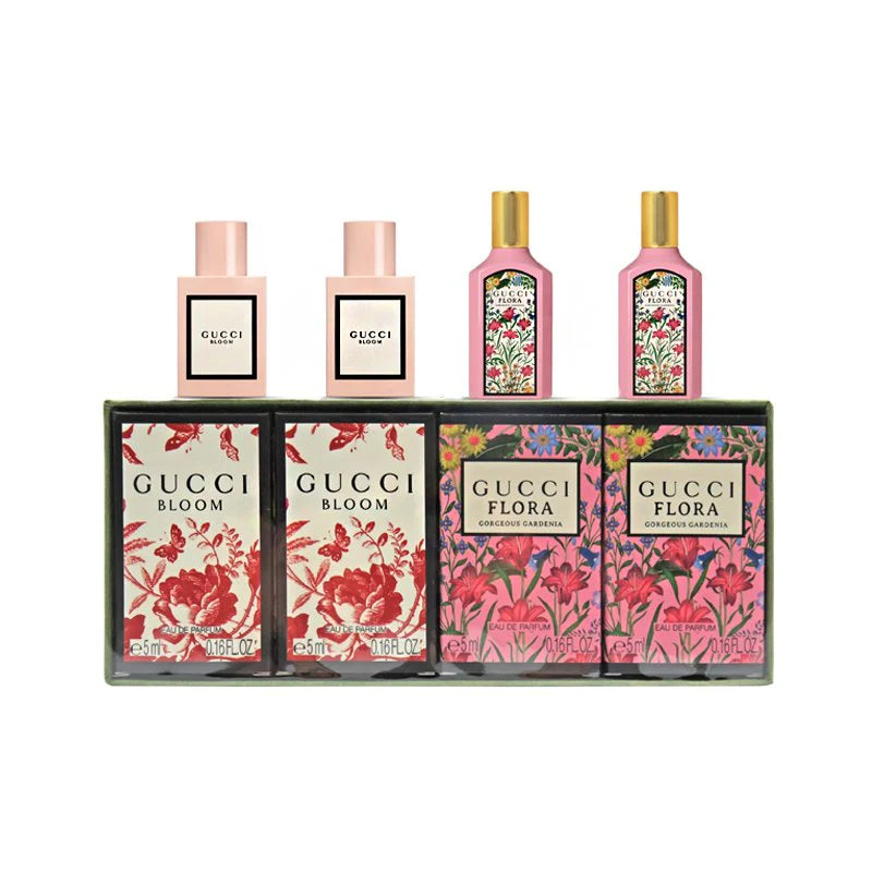 Gucci Bloom & Flora Eau de Parfum 4‑Piece Mini Set – 0.16 FL OZ / 5 ML Each