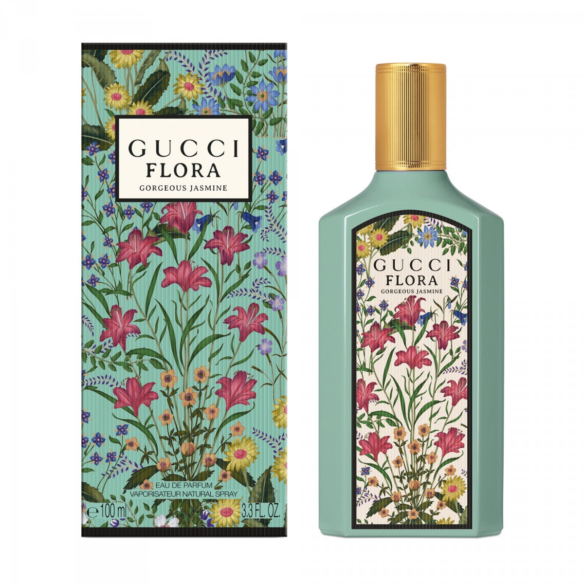 Gucci Flora Gorgeous Jasmine Eau de Parfum Natural Spray – 3.3 FL OZ / 100 ML