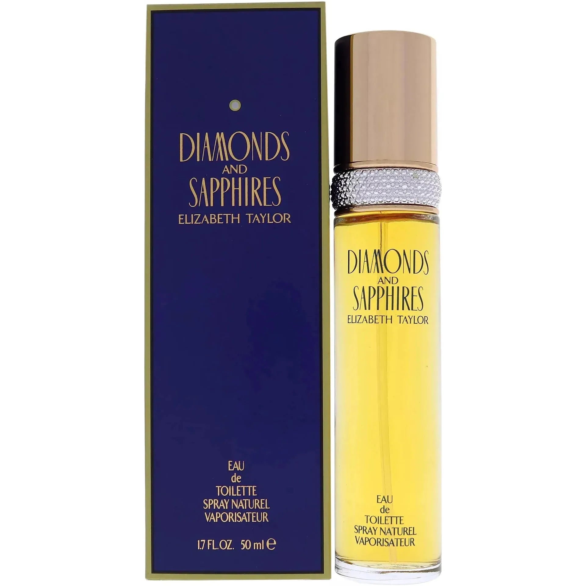 Elizabeth Taylor Diamonds and Sapphires Eau De Toilette Natural Spray 1.7 FL OZ / 50 ML