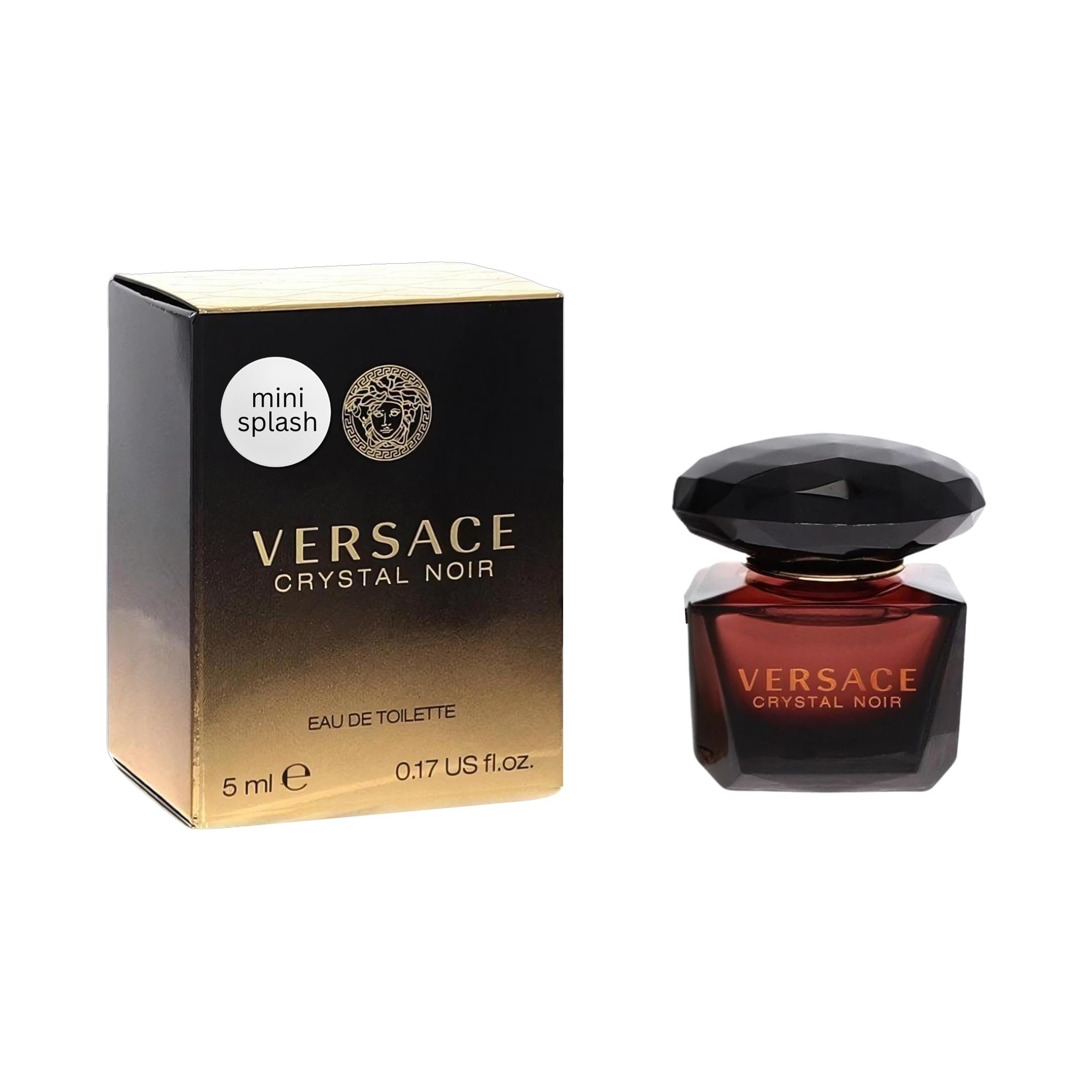 Versace Crystal Noir Pour Femme Parfum 0.17 FL OZ / 5 ML