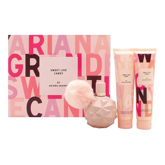 Ariana Grande Sweet Like Candy Eau De Parfum Spray Body Souffle, Bath And Shower Gel