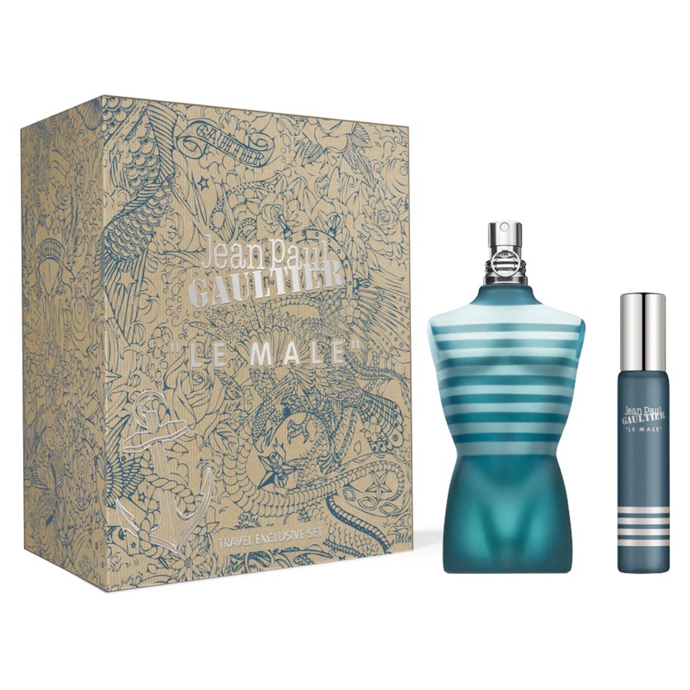 Jean Paul Gaultier Le Male EDT Gift Set – 4.2 FL OZ / 125 ML - 0.68 FL OZ / 20 ML
