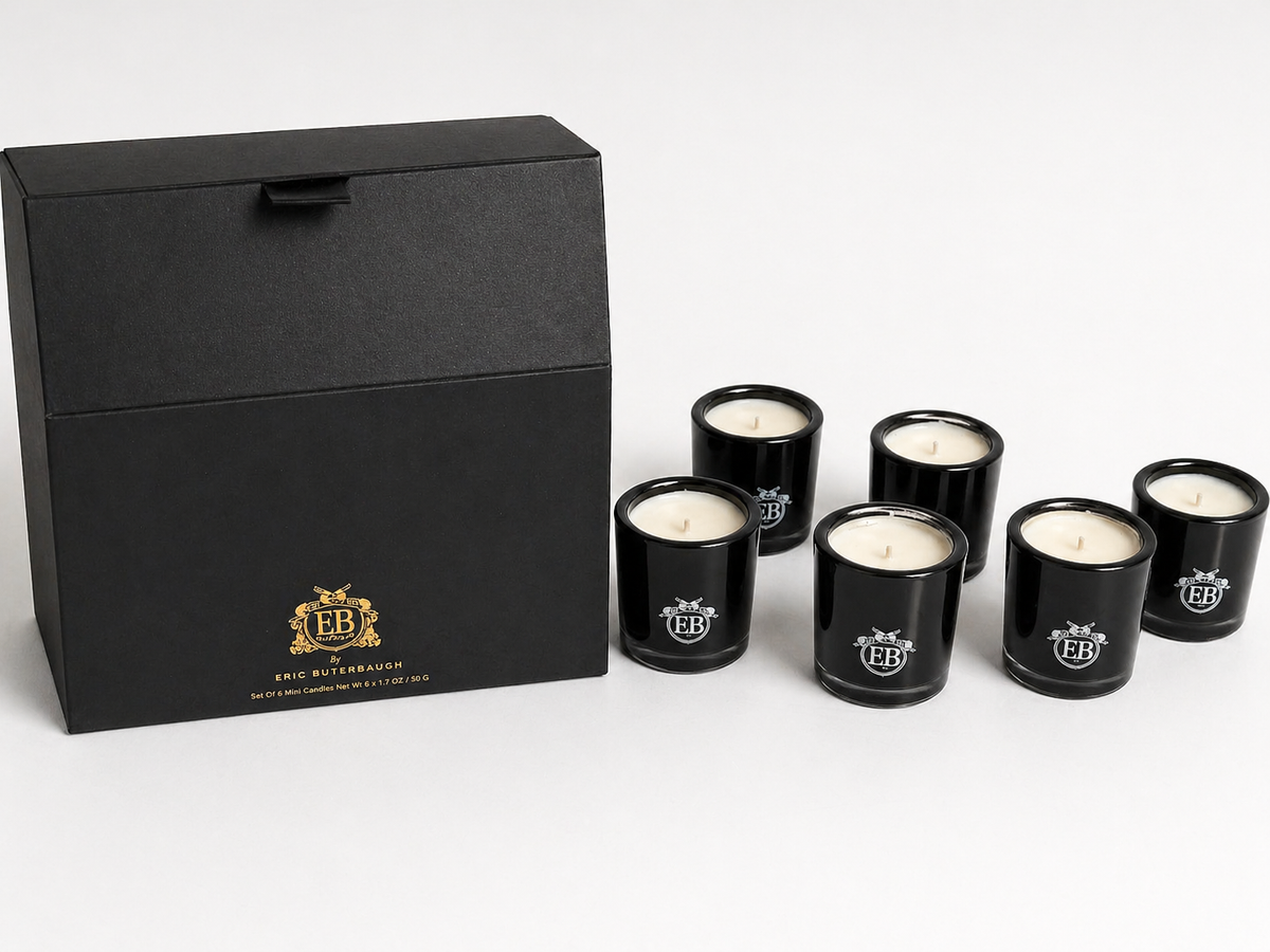 Eric Buterbaugh Set Of 6 Mini Candles Jasmine - Shelf Pull
