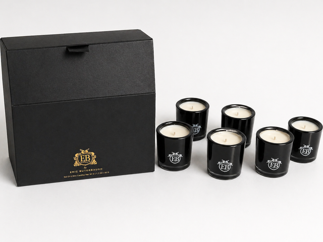 Eric Buterbaugh Set Of 6 Mini Candles Jasmine - Shelf Pull