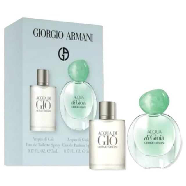 Giorgio Armani 2 Piece Set Acqua Di Gioia Eau De Parfum Splash - 0.17 FL OZ / 5 ML x2