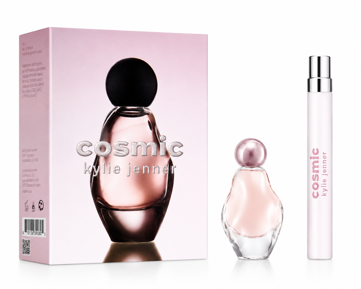 Kylie Jenner 2 Piece Set Cosmic Eau De Parfum Splash + Travel Spray - 0.16 FL OZ / 5 ML - 0.33 FL OZ / 10 ML