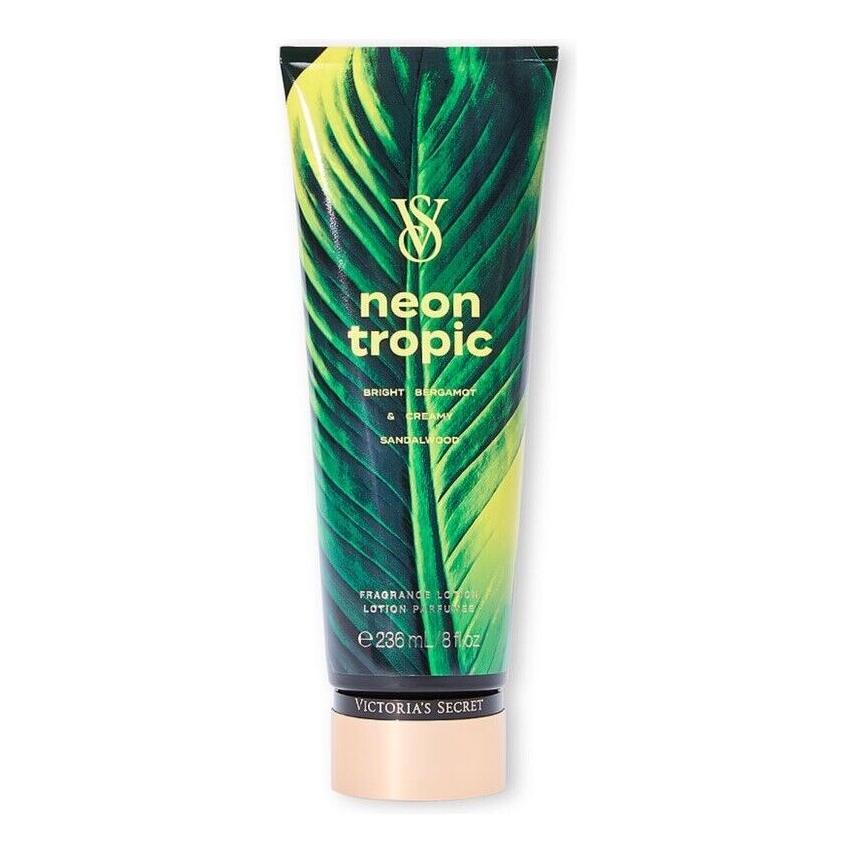 Victoria's Secret Neon Tropic Fragrance Lotion 8 oz – Bright Bergamot & Creamy Sandalwood