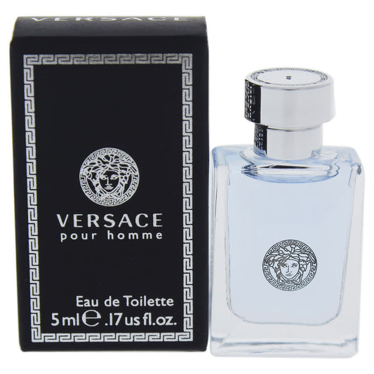 Versace Pour Homme Eau De Toilette Mini 0.17 oz – Fresh & Sophisticated Men's Fragrance