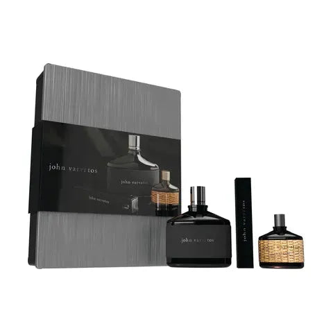 John Varvatos 3-Piece Cologne Gift Set – 125ml EDT, 17ml Travel Spray, 15ml Artisan EDT